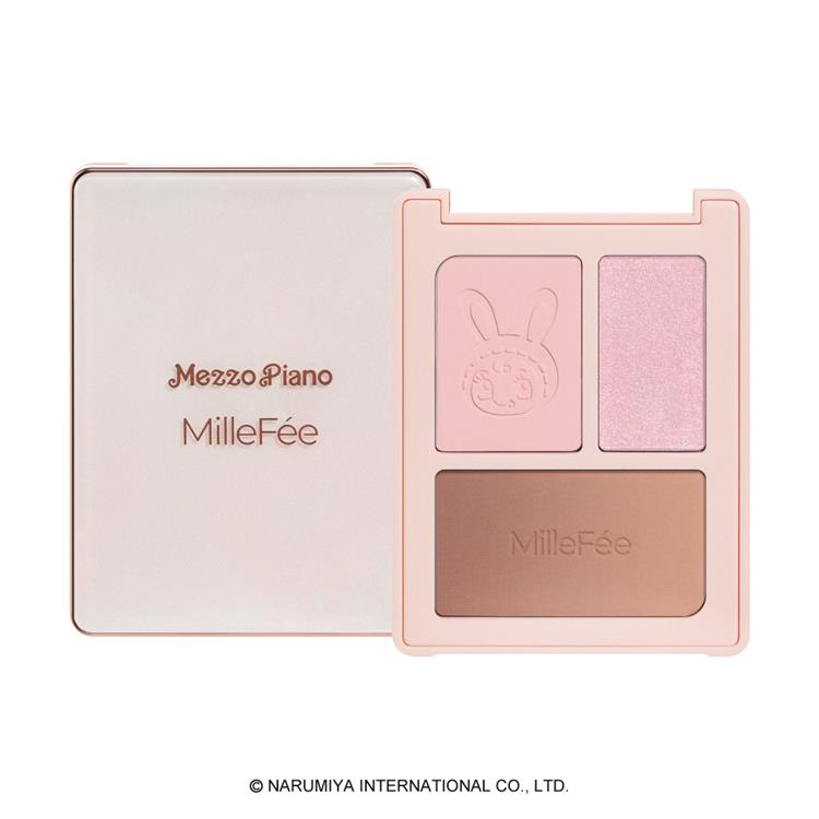 チート顔コントゥアパレット メゾピアノ N03 ふっくらピンク【数量限定】 N03:ふっくらピンク