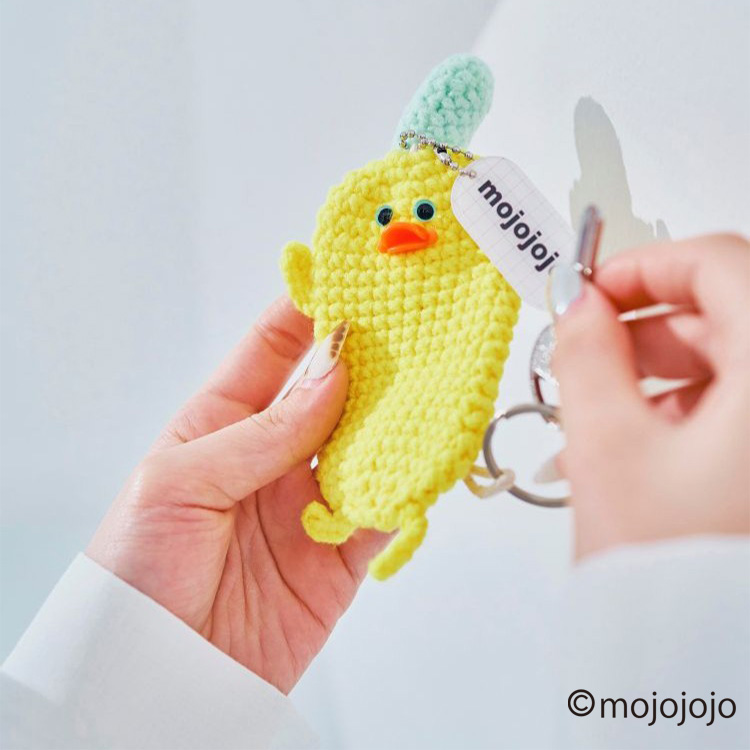 macaroni edge × mojojojo 毛糸のキーケース ヒヨコ ヒヨコ
