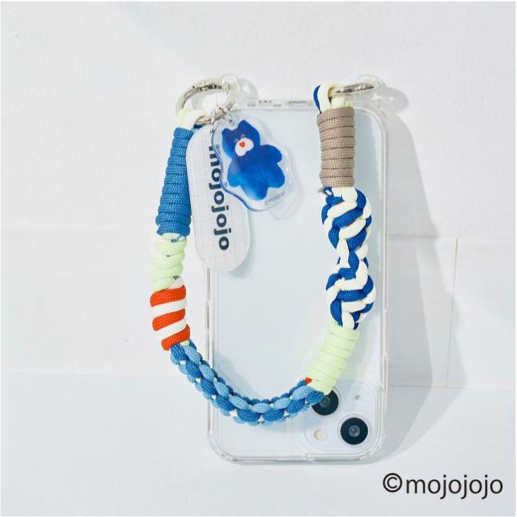 macaroni edge × mojojojo ショートストラップ ネコ ネコ