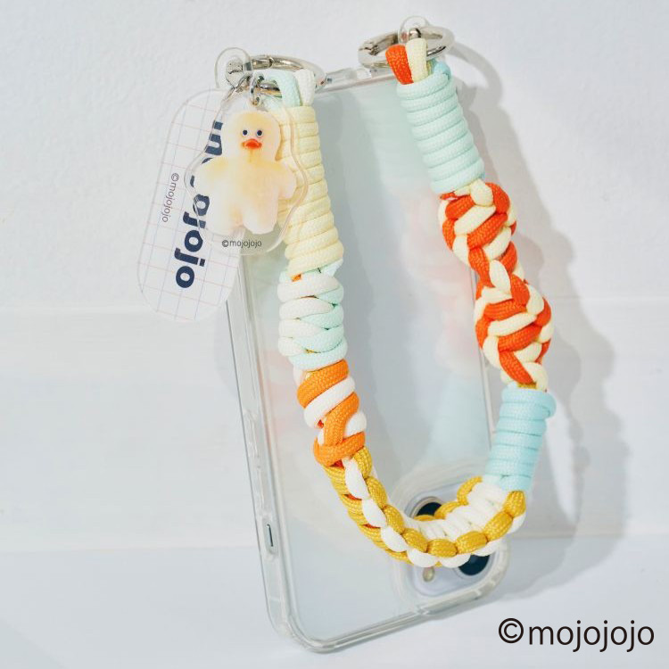 macaroni edge × mojojojo ショートストラップ ヒヨコ ヒヨコ