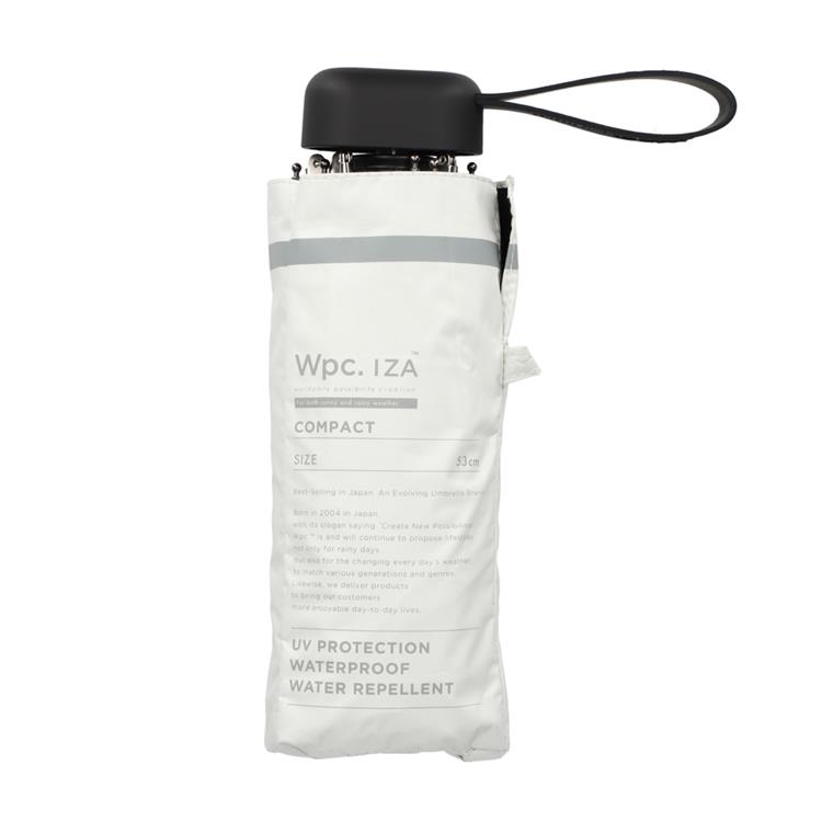 折りたたみ傘 晴雨兼用 IZA compact シングルライン ホワイト【ロフト限定】 ホワイト