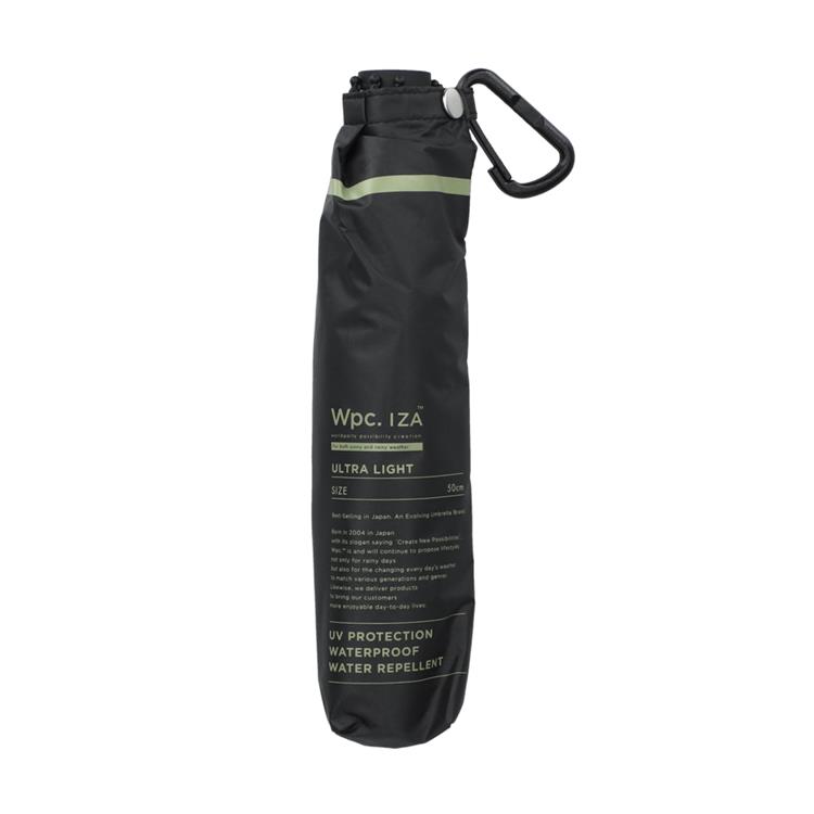 折りたたみ傘 晴雨兼用 IZA ULTRA LIGHT シングルライン ブラック【ロフト限定】 ブラック