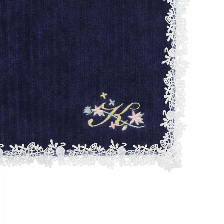 イニシャルタオルハンカチ K ネイビー【ロフト限定】 K(ネイビー)