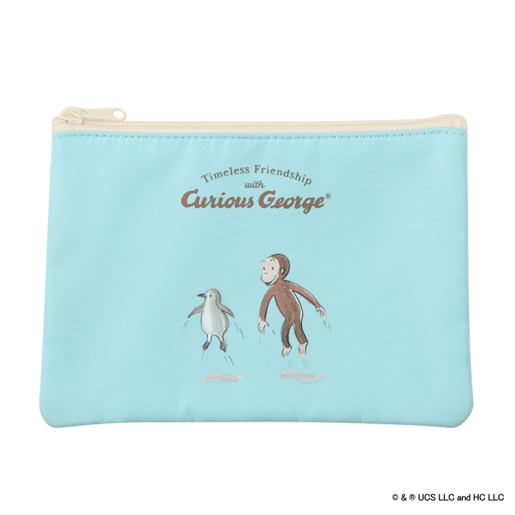 ダブルポーチ おさるのジョージ ペンギン ペンギン