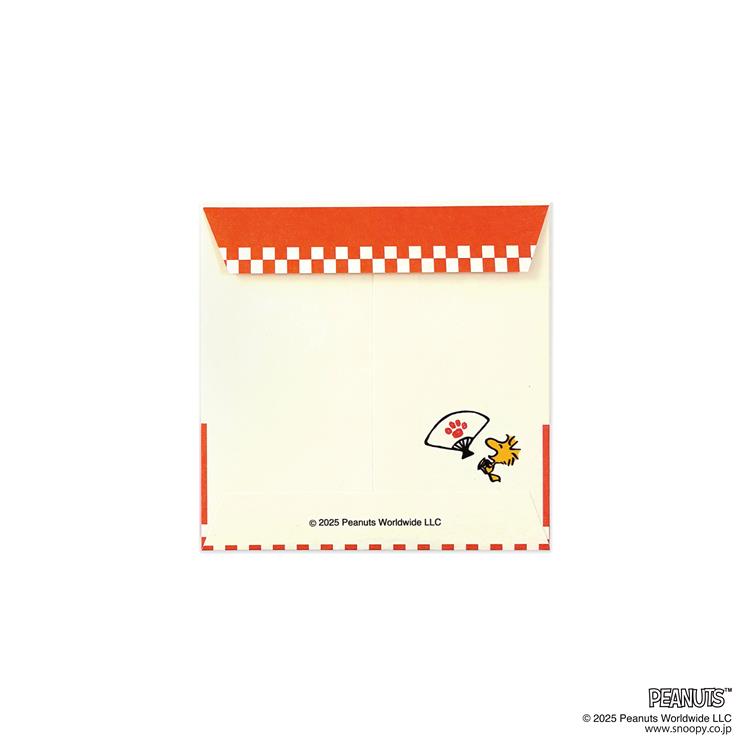 年賀ぽち袋 伊予和紙 二つ折り スヌーピー 午 5枚入り 午