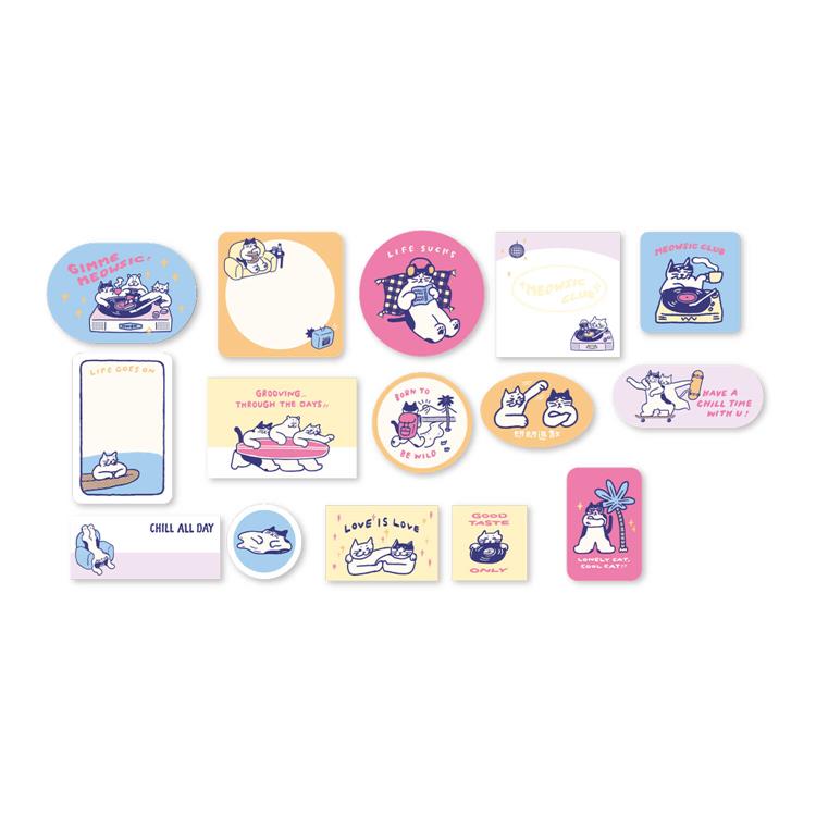 フレークシール 黑白小姐 黑白小姐