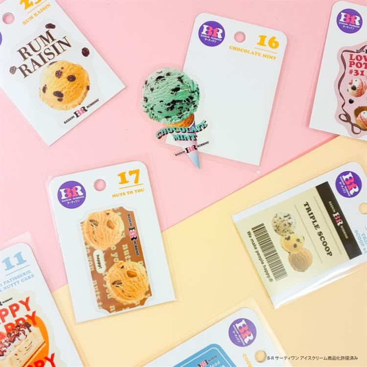 サーティワンアイスクリーム ステッカー クッキーアンドクリーム クッキーアンドクリーム