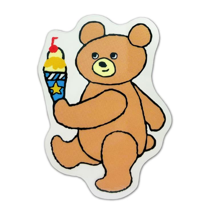 クリエーターズサーカス ステッカー クマタローとアイス クマタローとアイスクリーム