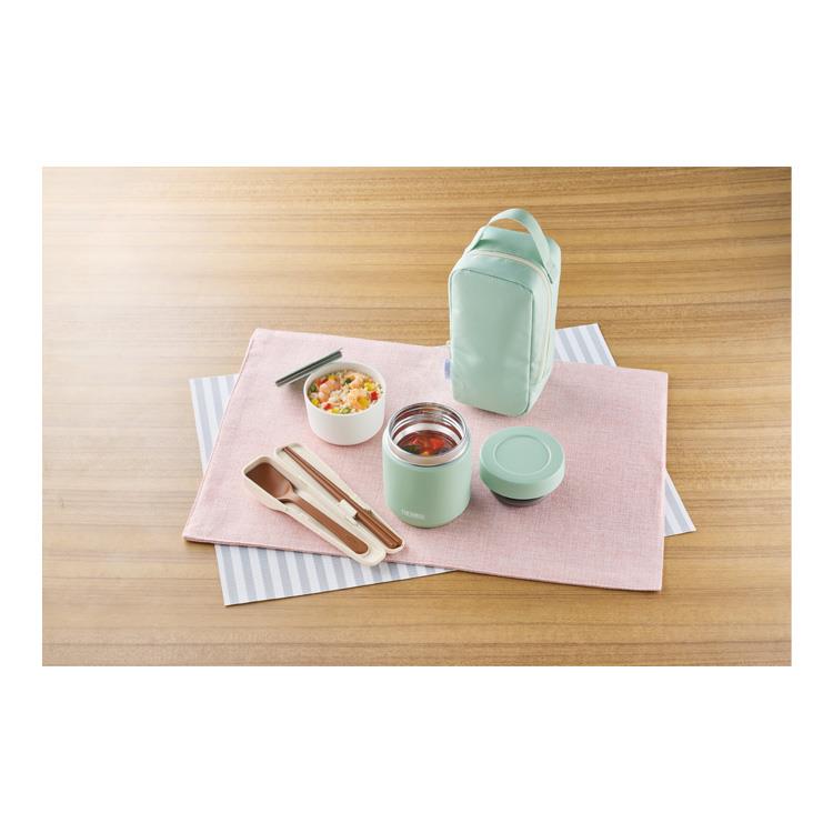 真空断熱スープランチセット 550ml JEE-551 ミントグリーン ミントグリーン