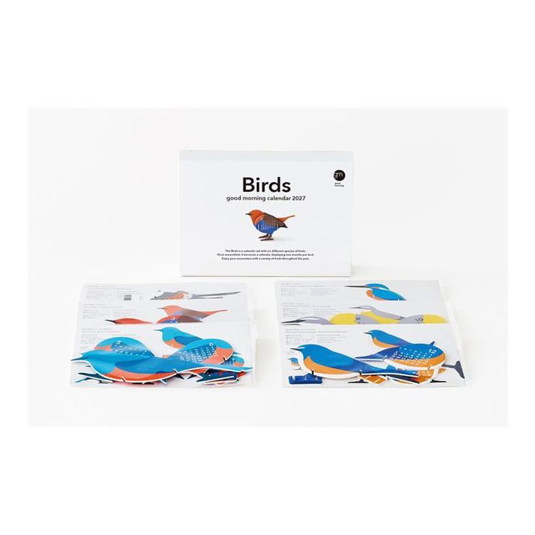 2027年1月始まりカレンダー 卓上 Birds Birds