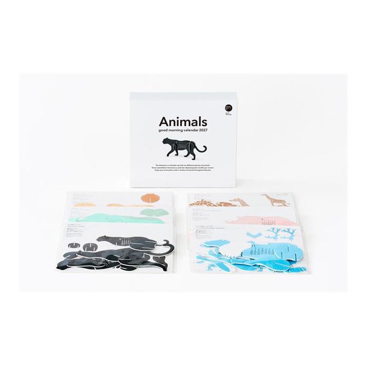 2027年1月始まりカレンダー 卓上 Animals Animals