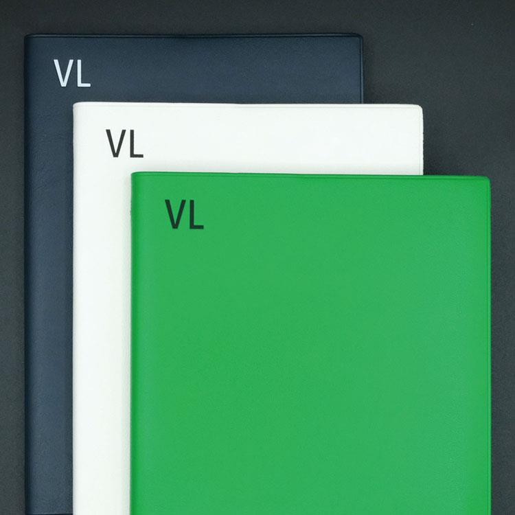 2025年12月始まり手帳 週間バーチカルレフト A5 タイポ ホワイト ホワイト