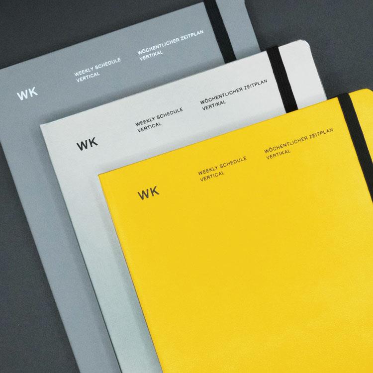 2025年12月始まり手帳 週間バーチカル A5 ハードカバー イエロー イエロー