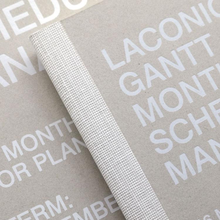 2025年12月始まり手帳 月間 A5 ガントチャート タイポ