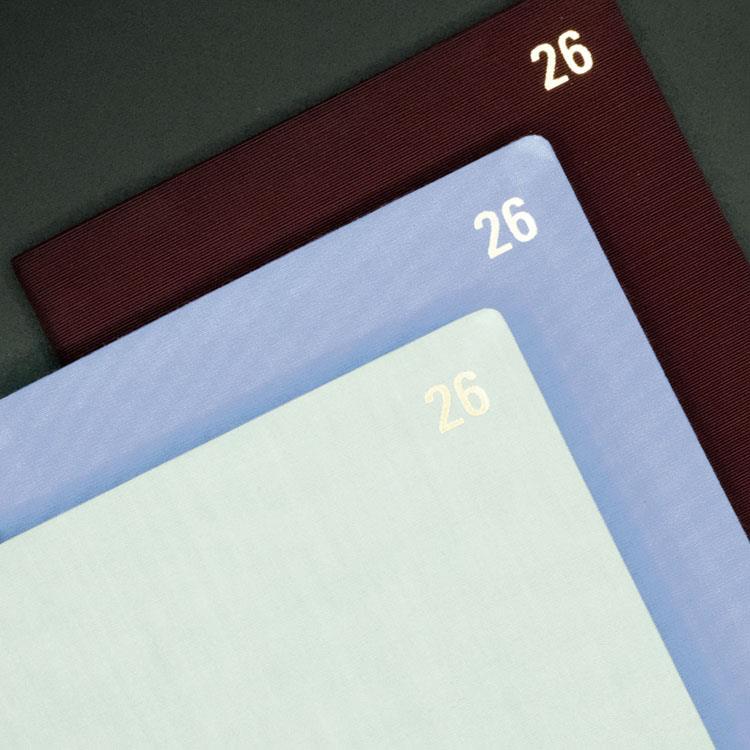 2025年12月始まり手帳 月間 A5 PM コットン グリーングレー グリーングレー