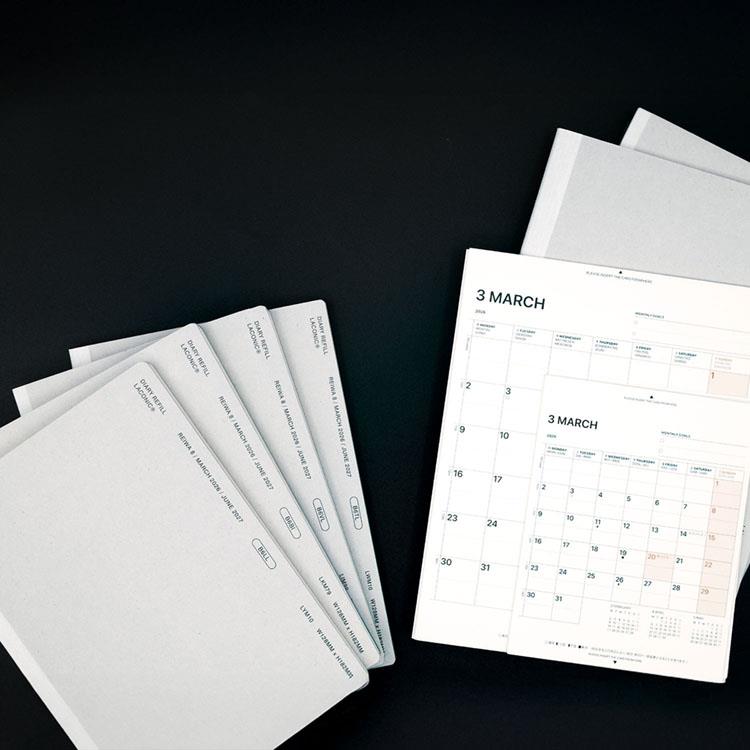 2026年3月始まり手帳 月間 A5 リフィル