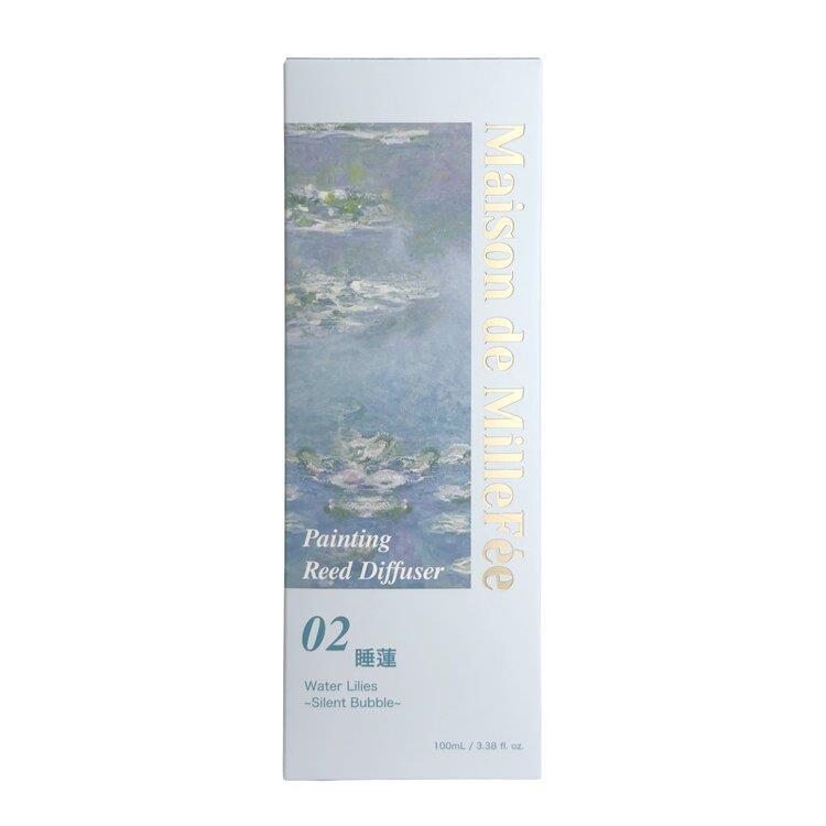 絵画ディフューザー 100ml 02睡蓮 サイレントバブル 02睡蓮