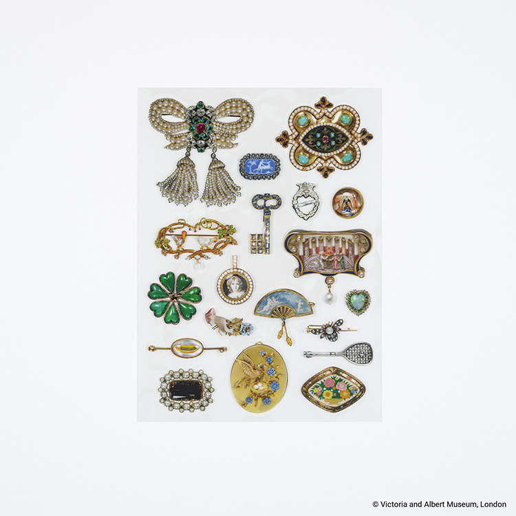 ほぼ日 ほぼ実寸ジュエリーシール V&A Series