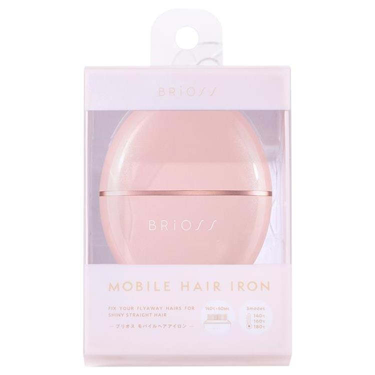 モバイルヘアアイロン ピンク
