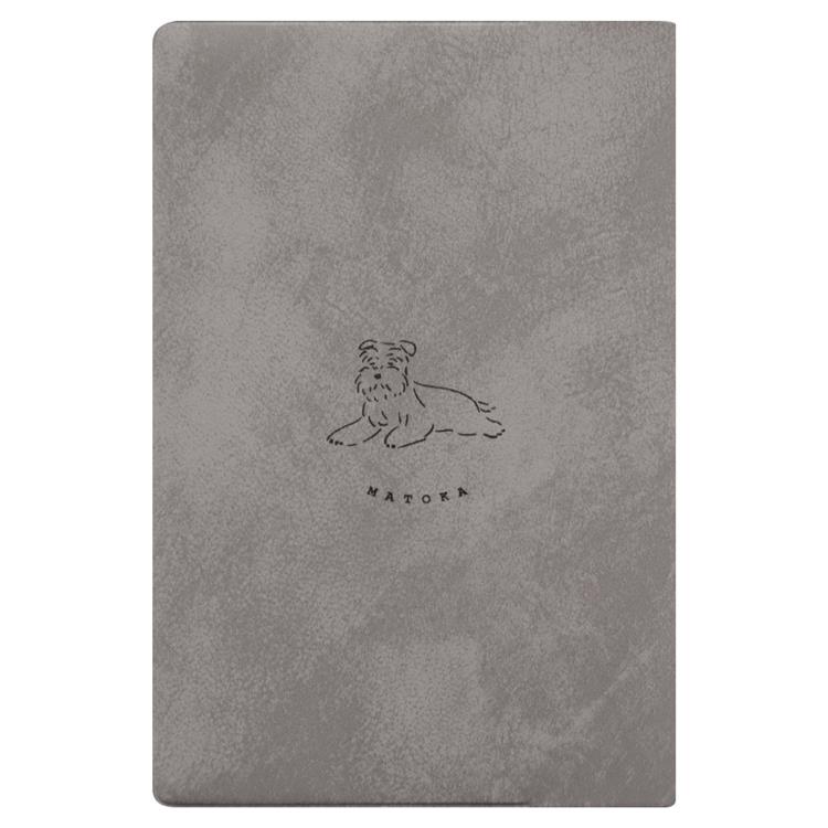 2026年4月始まり手帳 月間 B6 新書 ラウンドシュナウザー ライトグレー ライトグレー