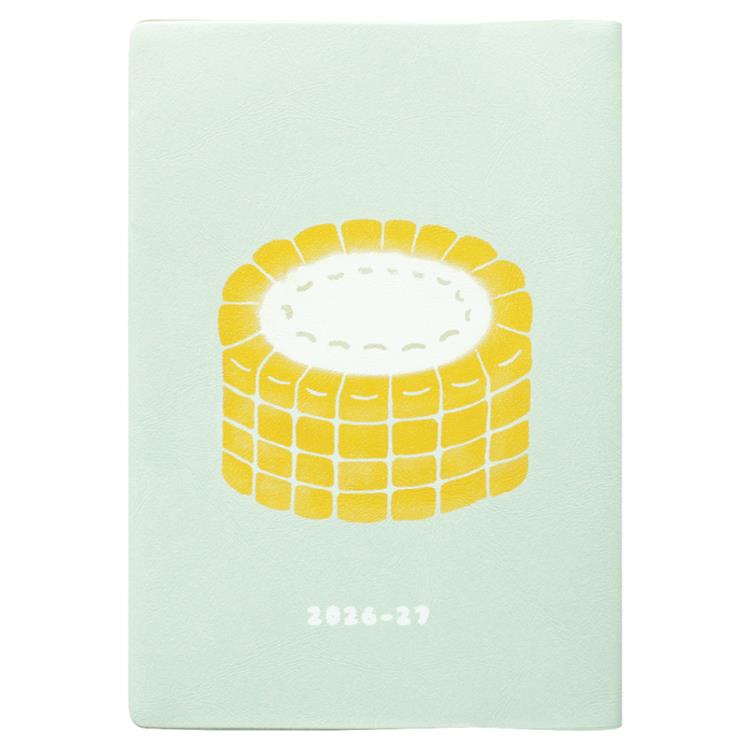 2026年4月始まり手帳 月間 B6 夏野菜 コーン コーン