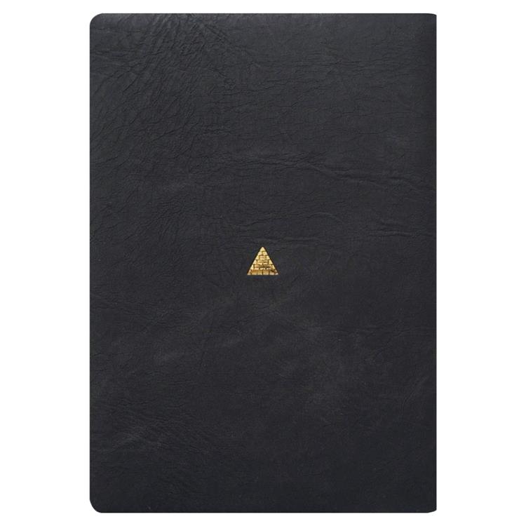 2026年4月始まり手帳 週間ブロック B6 ワンポイント メジェド ブラック ブラック