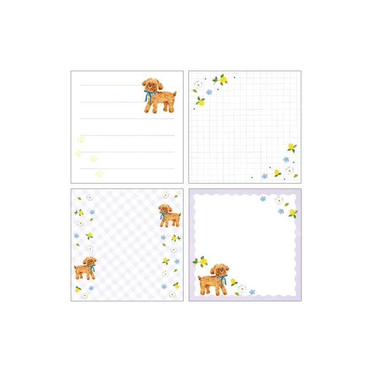 メモパッド・スクエア 利光春華 ブルーリボンドッグ ブルーリボンドッグ