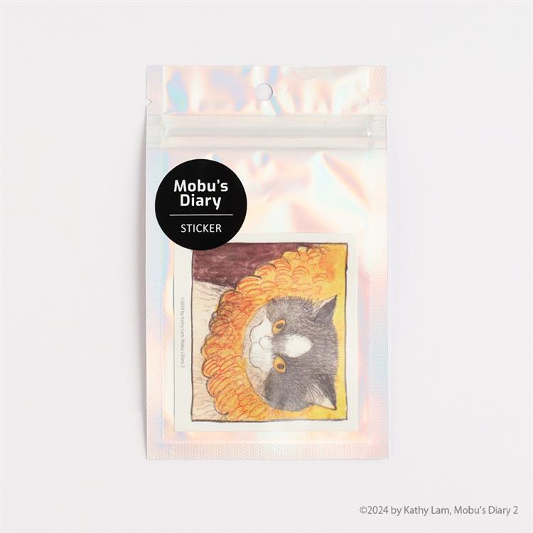 三毛猫モブは猫缶を稼ぎたい Mobu’s Diary ステッカー dislike dislike