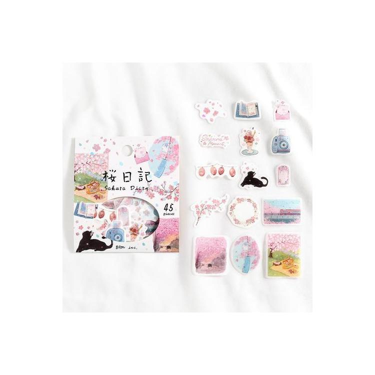 春柄 フレークシール 桜日記 桜日記
