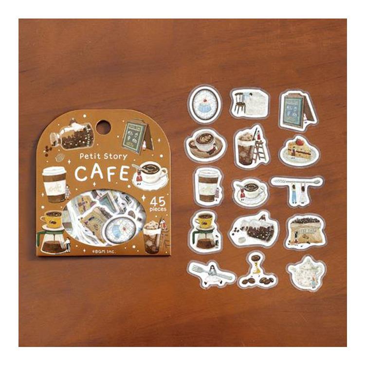 フレークシール プティストーリー カフェ カフェ