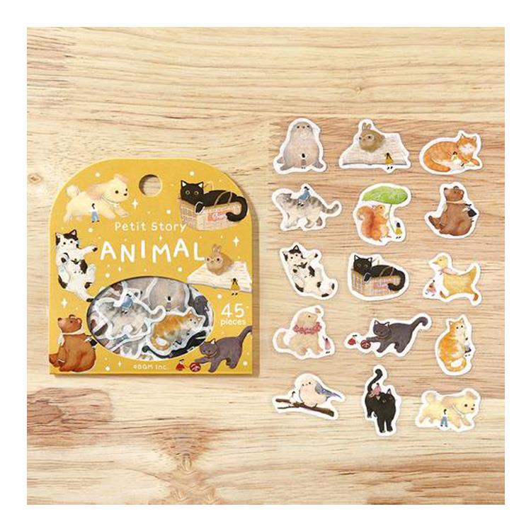 フレークシール プティストーリー アニマル アニマル