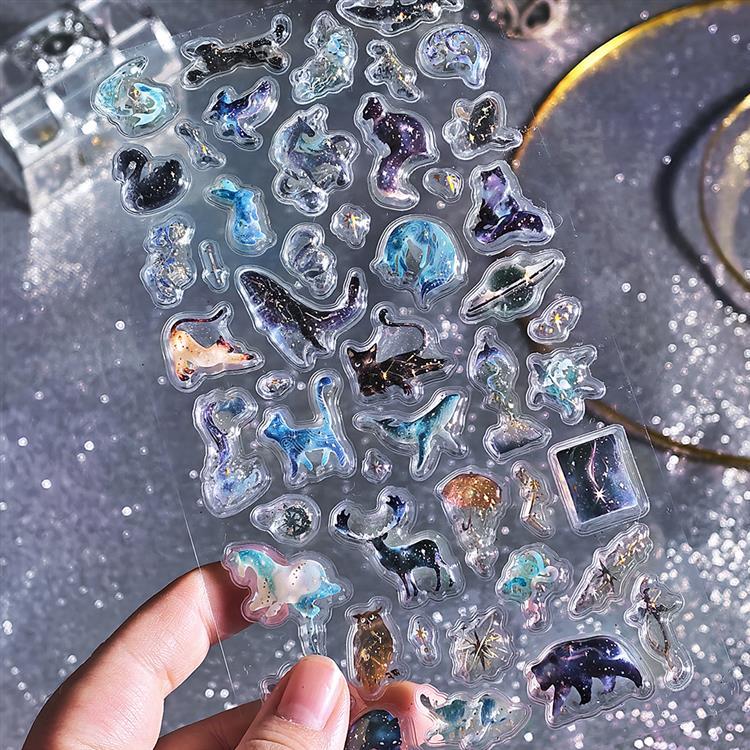 きゅるるんシール 箔押し 星屑魔法 星屑魔法