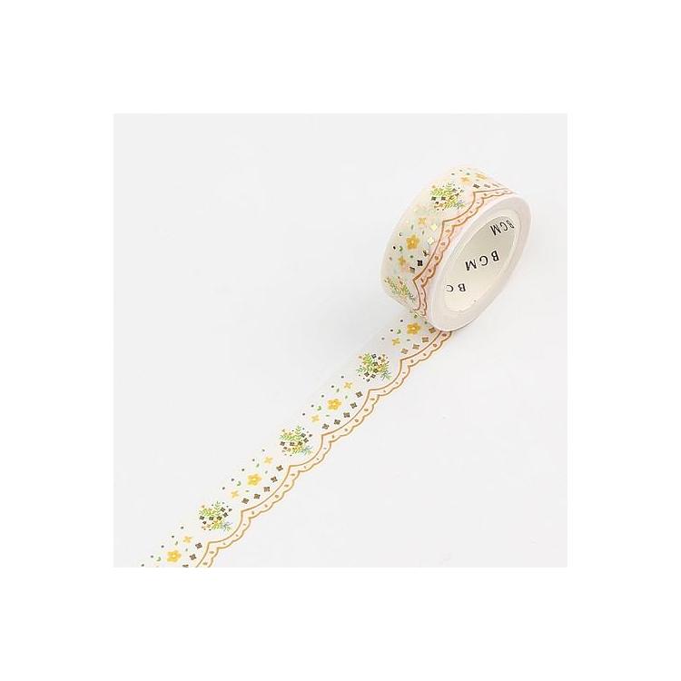 マスキングテープ レース 黄色の花 ステーショナリー ロフト公式通販サイト Loft