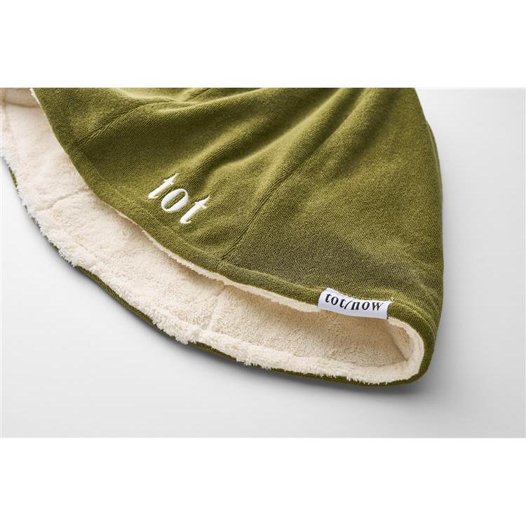 美容師がつくった髪とお肌をまもるサウナハット グリーン/アイボリー グリーン/アイボリー