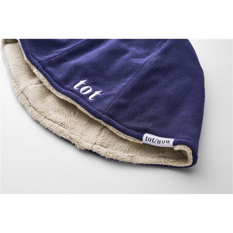 美容師がつくった髪とお肌をまもるサウナハット ネイビー/ベージュ ネイビー/ベージュ