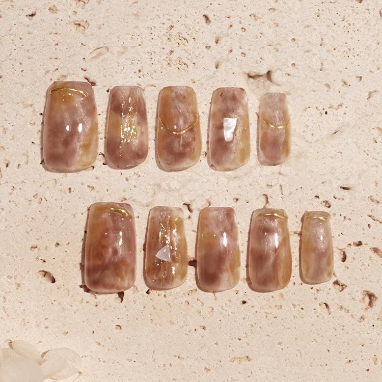 ネイルチップ Amber Glow