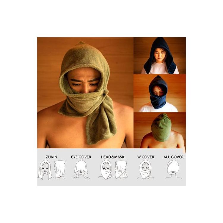 サウナハットタオル 88×30cm ネイビー