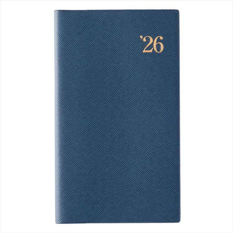 2026年4月始まり手帳 週間バーチカル B7 NOLTY 能率手帳 ワイド3 ネイビーブルー