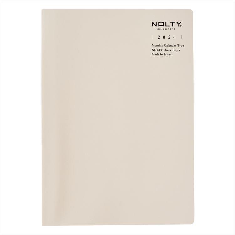 2026年4月始まり手帳 月間 A5 NOLTY ティオ 日曜始まり グレー グレー