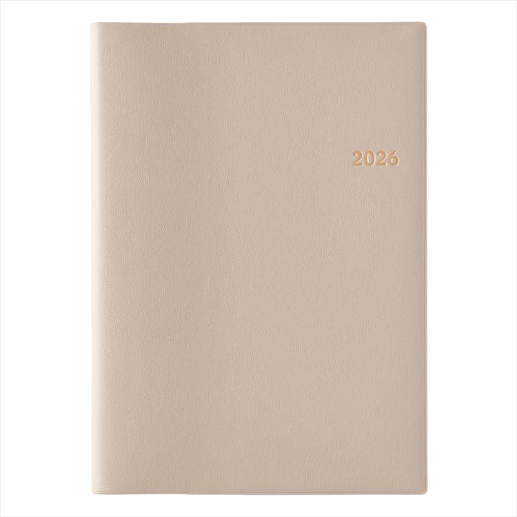 2026年4月始まり手帳 月間 A5 NOLTY トリム2 ベージュ ベージュ