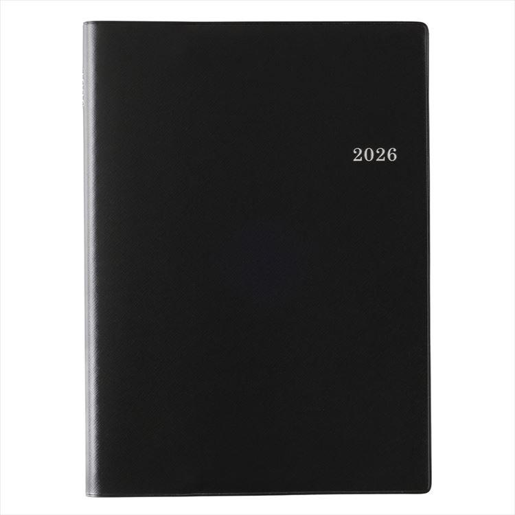 2026年4月始まり手帳 週間レフト A5 NOLTY リング2 ブラック 黒