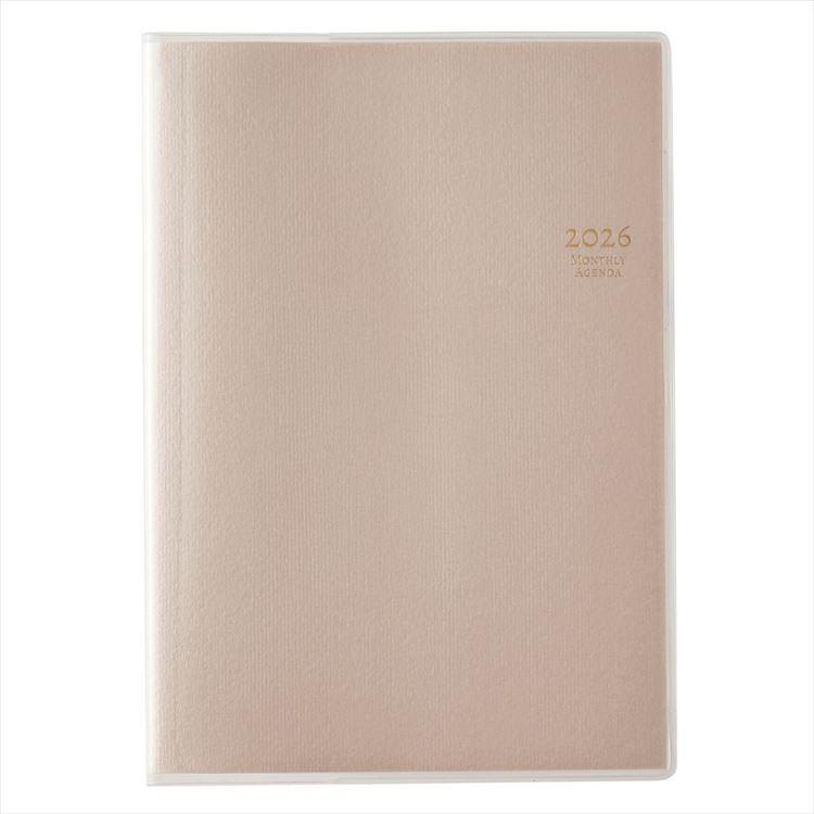 2026年4月始まり手帳 月間 B6 NOLTY 日曜始まり ベージュ ベージュ