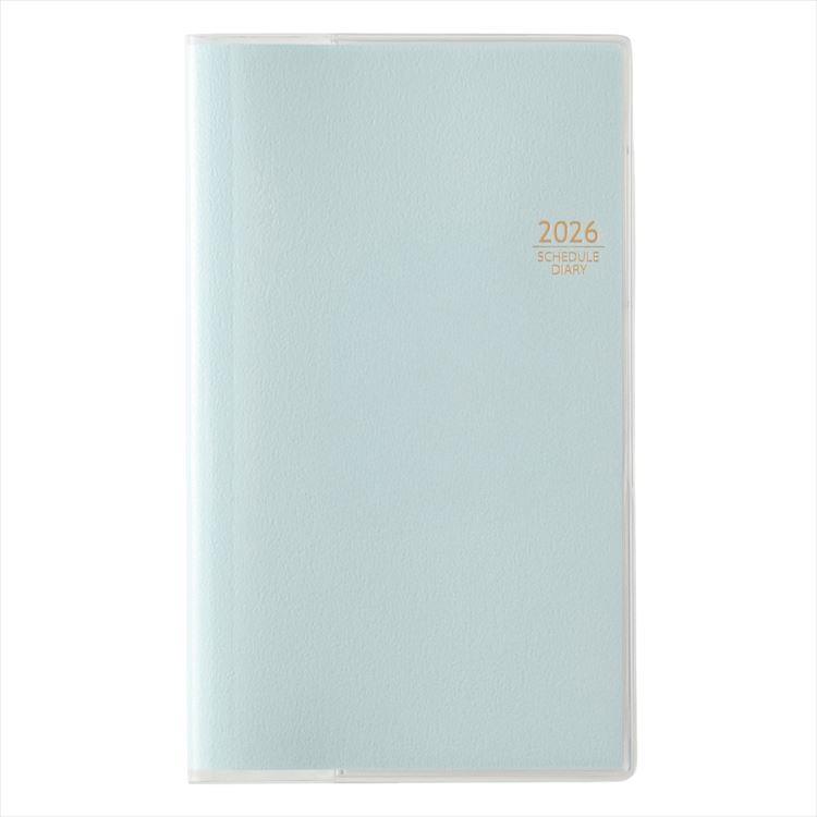 2026年4月始まり手帳 月間 B7 NOLTY スリム-i 日曜始まり ブルー ブルー