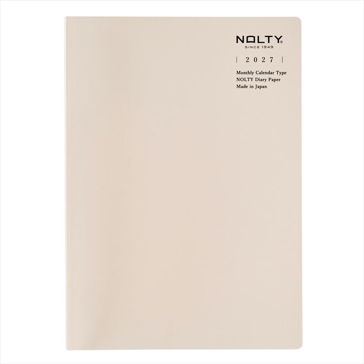 2027年1月始まり手帳 月間 A5 NOLTY ティオ グレー グレー