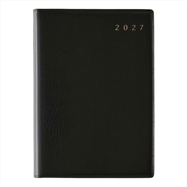 2027年1月始まり手帳 月間 A6 NOLTY メモリーポケット3 黒
