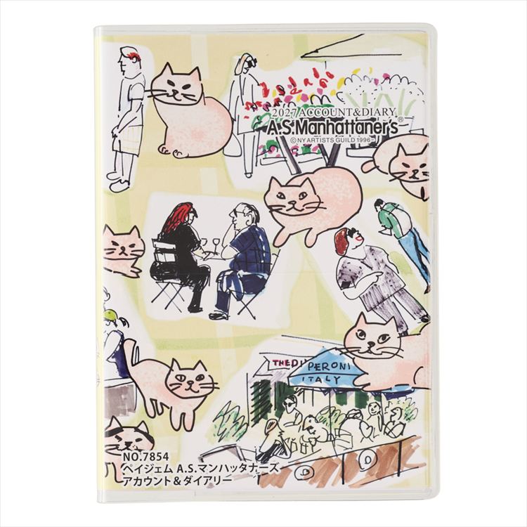2026年12月始まり A6 ASマンハッタナーズ アカウントダイアリー NYなわばり猫