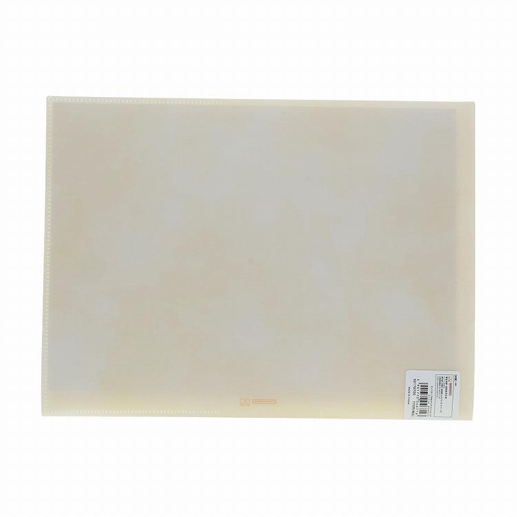 エンベロープ付きクリアファイル 7P A4 フホワイト オフホワイト