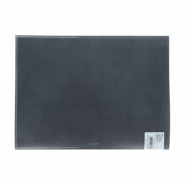 エンベロープ付きクリアファイル 7P A4 マットブラック マットブラック