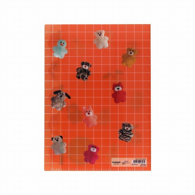 ダイカットクリアファイル5P mojojojo オレンジ オレンジ