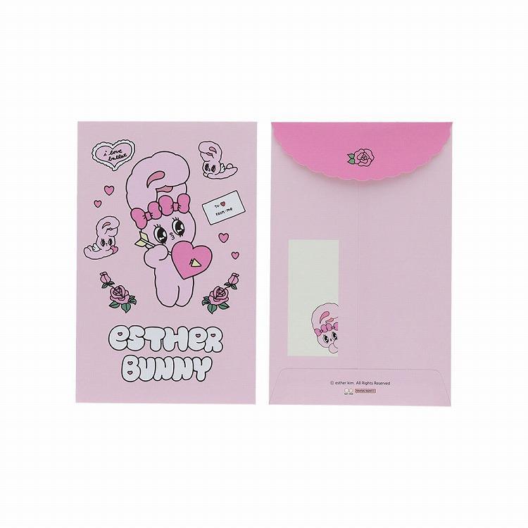 ダイカットミニレターセット エスターバニー ピンク ピンク